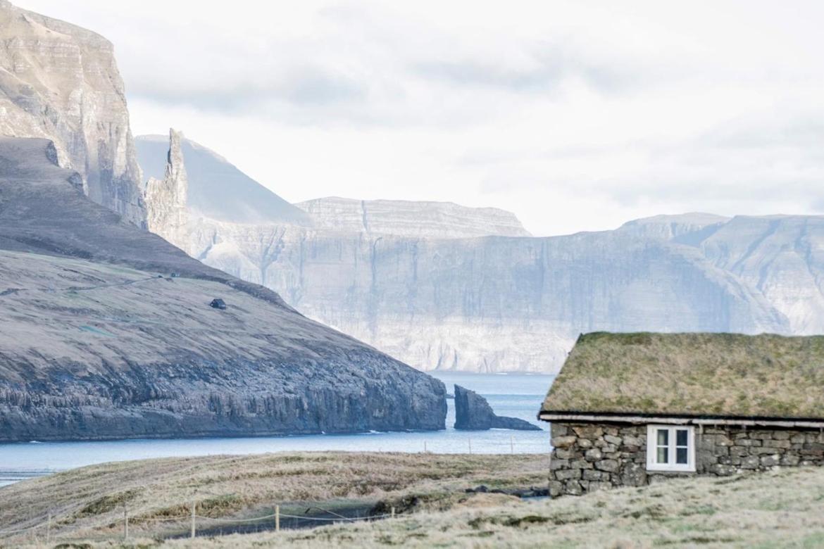 The Old House Close To The Ferry To Mykines Sørvágur Esterno foto